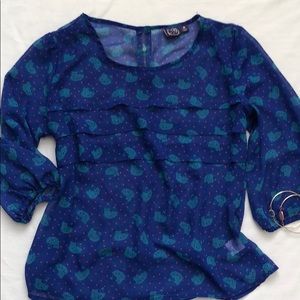 Adorable Hello Kitty Sanrio blouse top work shirt